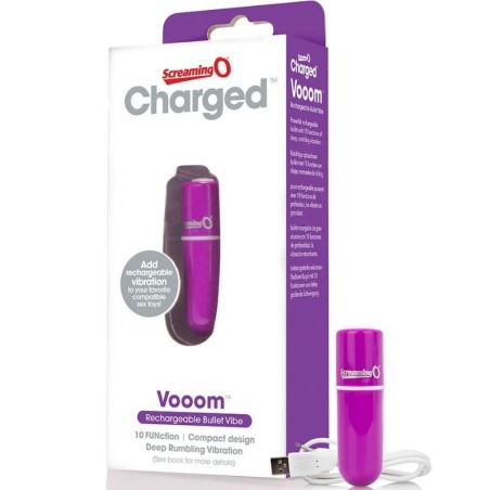 SCREAMING O - BALA VIBREURA RECHARGEABLE VOOOM VIOLET