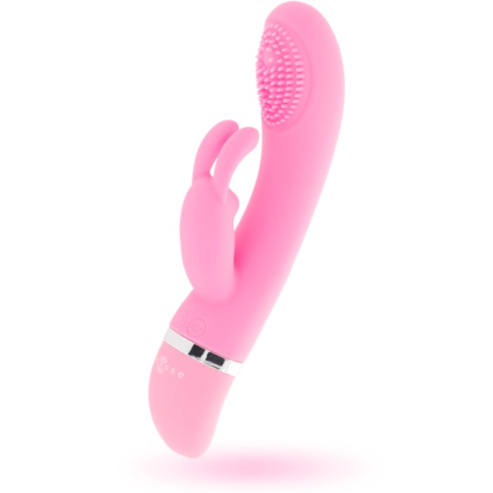 INTENSE - VIBRATEUR OSCILLANT SUSY SILICONE LAPIN ROSE