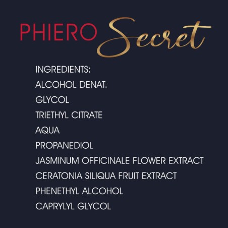 500 COSMETICS - PHIERO SECRET COMBINAISON NATURELLE SANS ODEUR D''HORMONES SEXUELLES FÉMININES 15 ML 2492