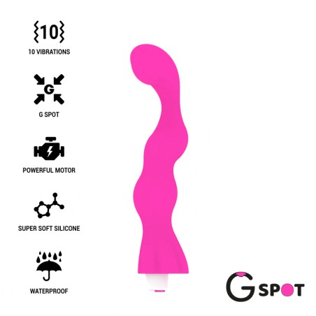 G-SPOT -  GEORGE G-SPOT VIBRATEUR GOMME ROSE