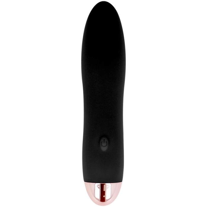 DOLCE VITA - VIBRATEUR RECHARGEABLE QUATRE NOIR 7 VITESSES