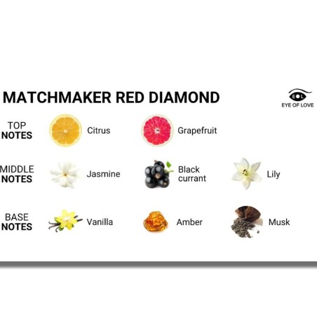 EYE OF LOVE - MATCHMAKER RED DIAMOND PARFUM AUX PHÉROMONES LATTIRER 30 ML 2513