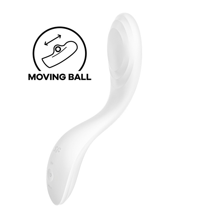 SATISFYER - VIBRATEUR SPOT G RRROLLING PLEASURE BLANC