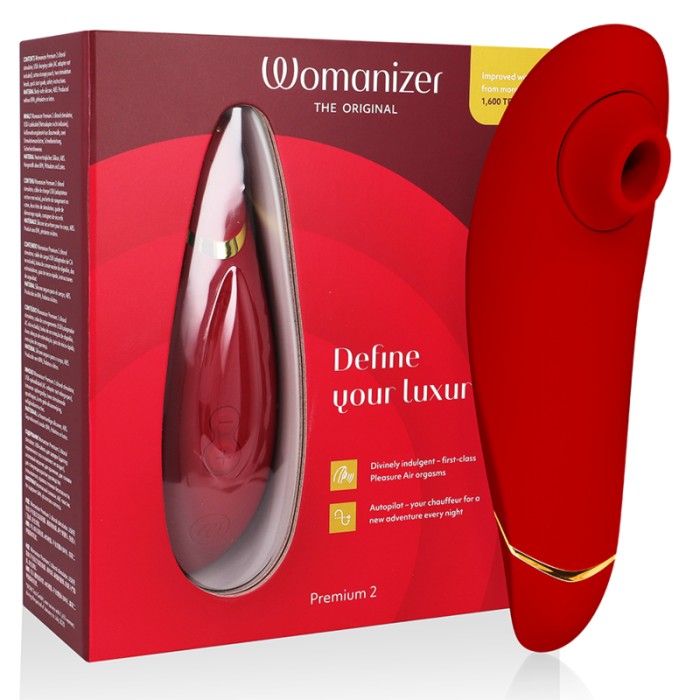 WOMANIZER - STIMULATEUR CLITORAL PREMIUM 2 BORDEAUX