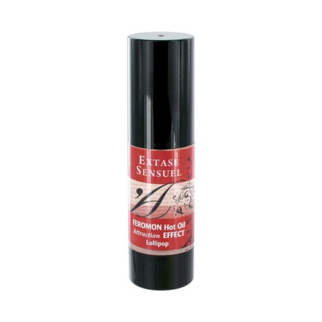 EXTASE SENSUAL - HUILE DE MASSAGE EFFET CHAUFFANT AUX PHÉROMONES SUCETTES 30 ML 3701