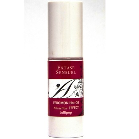 EXTASE SENSUAL - HUILE DE MASSAGE EFFET CHAUFFANT AUX PHÉROMONES SUCETTES 30 ML 3702