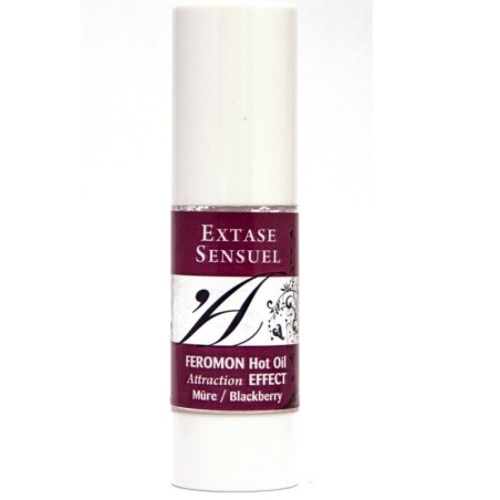 EXTASE SENSUAL - HUILE DE MASSAGE EFFET CHAUFFANT AUX PHÉROMONES DE MÛRE 30 ML 3704