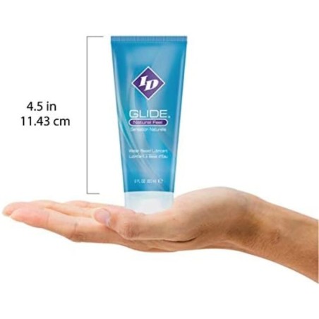 ID GLIDE - LUBRIFIANT BASE D'EAU TUBE DE VOYAGE ULTRA LONGUE DURÉE 60 ML 3836