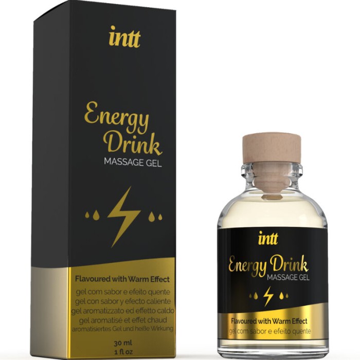 INTT MASSAGE & ORAL SEX - GEL DE MASSAGE A L''ENERGIE AROMATISEE CA BOISSON ET EFFET CHAUFFANT