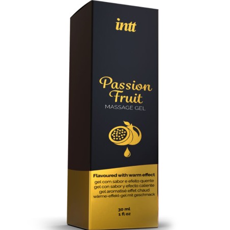 INTT MASSAGE & ORAL SEX - GEL DE MASSAGE SAVEUR FRUIT DE LA PASSION AVEC EFFET CHALEUR 3937