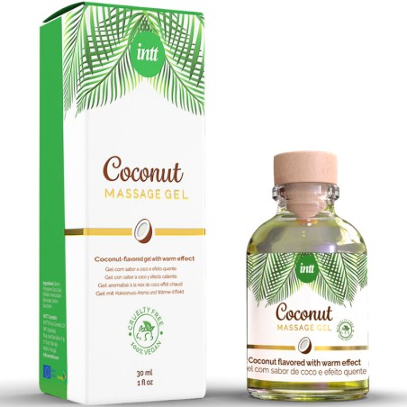 INTT - GEL DE MASSAGE VÉGAN AU SAVEUR DE COCO ET EFFET CHAUFFANT 3942