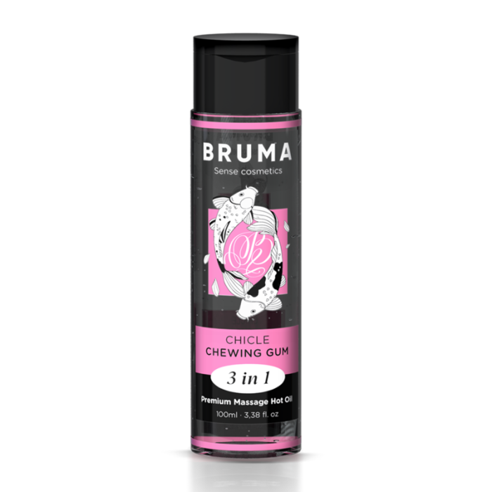 BRUMA - HUILE DE MASSAGE PREMIUM EFFET CHALEUR SAVEUR GOMME 3 EN 1 - 100 ML 20079