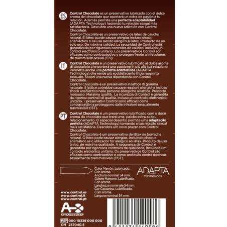 CONTROL - ADAPTA CHOCOLATE CONDOMS 12 UNITS 4350