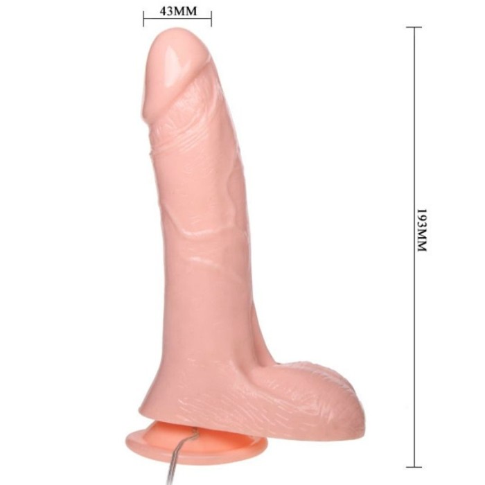 BAILE - GODE GONFLABLE RÉALISTE AVEC VENTOUSE 19,3 CM