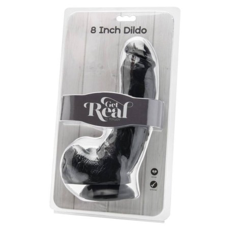 GET REAL - GODE 20,5 CM AVEC BOULES NOIRES 658