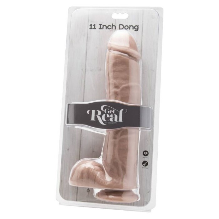 GET REAL - GODE 28 CM AVEC BILLES EN PEAU