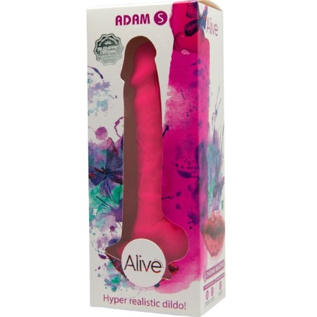 ALIVE - PÉNIS RÉALISTE D'ADAM S FUCHSIA 17,75 CM 756