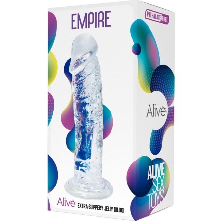 ALIVE - PÉNIS RÉALISTE EMPIRE TRANSPARENT 19,3 CM 791