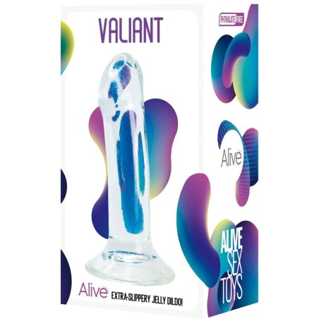 ALIVE - VALIANT PÉNIS RÉALISTE TRANSPARENT 16 CM 795