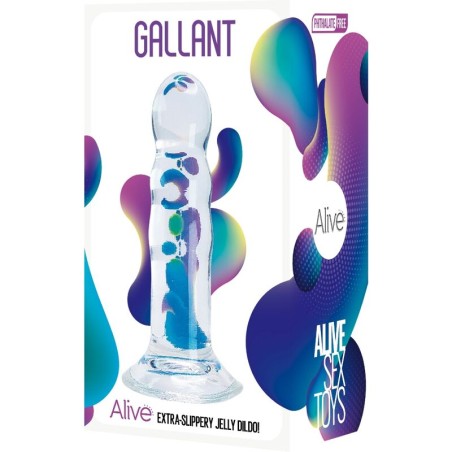 ALIVE - GALLANT PÉNIS RÉALISTE TRANSPARENT 14 CM 797