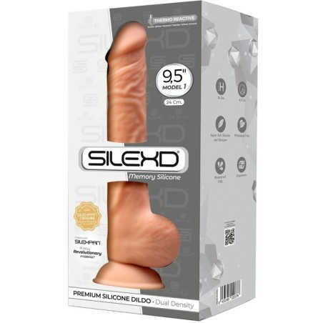 SILEXD - MODÈLE 1 PÉNIS RÉALISTE PREMIUM SILEXPAN SILICONE 24 CM 837