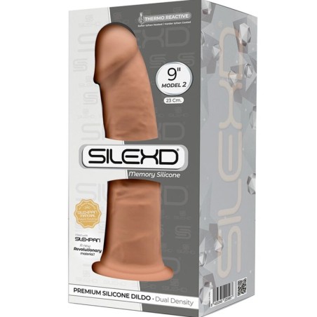 SILEXD - MODÈLE 2 PÉNIS RÉALISTE PREMIUM SILEXPAN SILICONE CARAMEL 23 CM 870