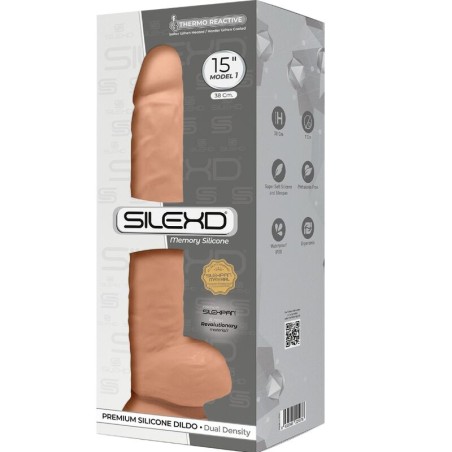 SILEXD - MODÈLE 1 PÉNIS RÉALISTE PREMIUM SILEXPAN SILICONE 38 CM 926