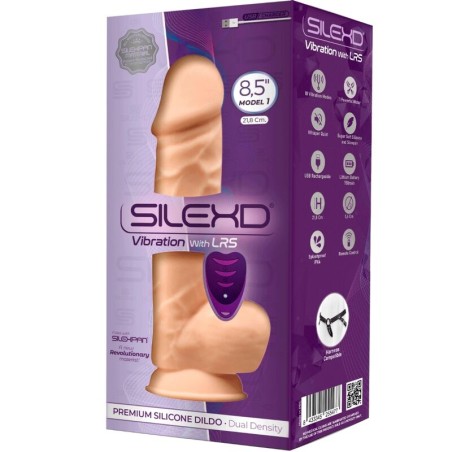 SILEXD - MODÈLE 1 VIBRATEUR PÉNIS RÉALISTE SILICONE PREMIUM SILEXPAN TÉLÉCOMMANDE 21.8 CM 937